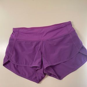 Lululemon purple shorts size 2